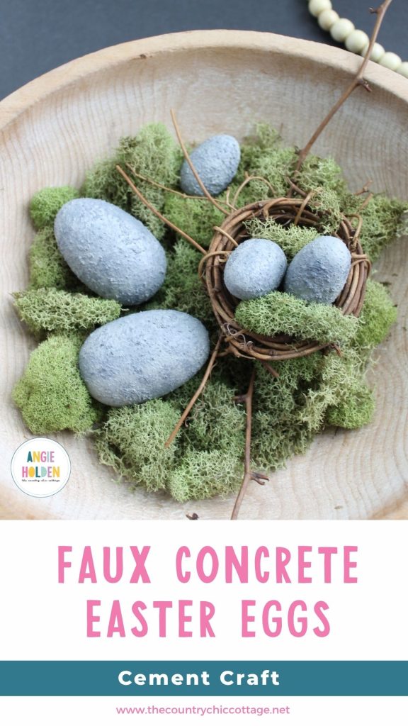 Fuax concrete Easter eggs