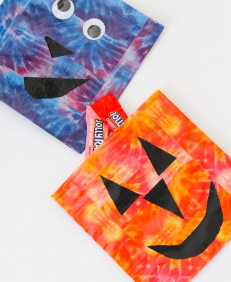 Treat bags made with duck tape