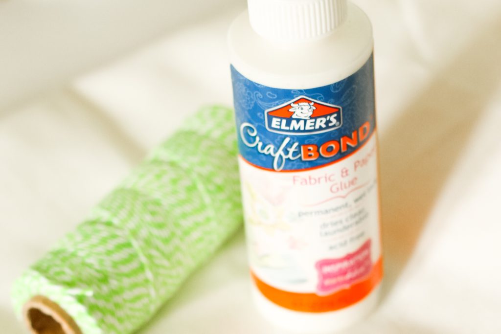 Craft glue and bakers twine