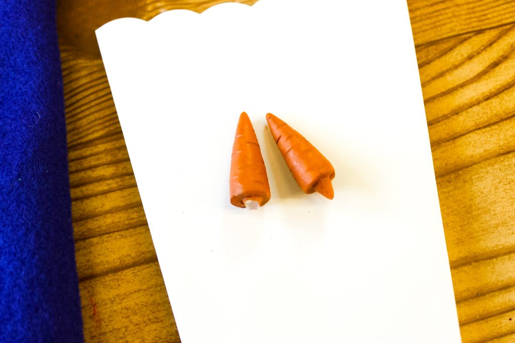 removing the "bump" on thr carrot