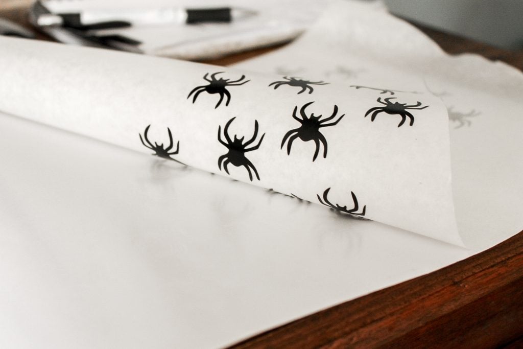 Using transfer tape in vinyl spoders