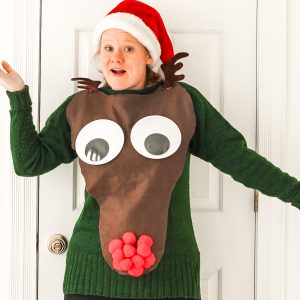 Finished Rudoph sweater