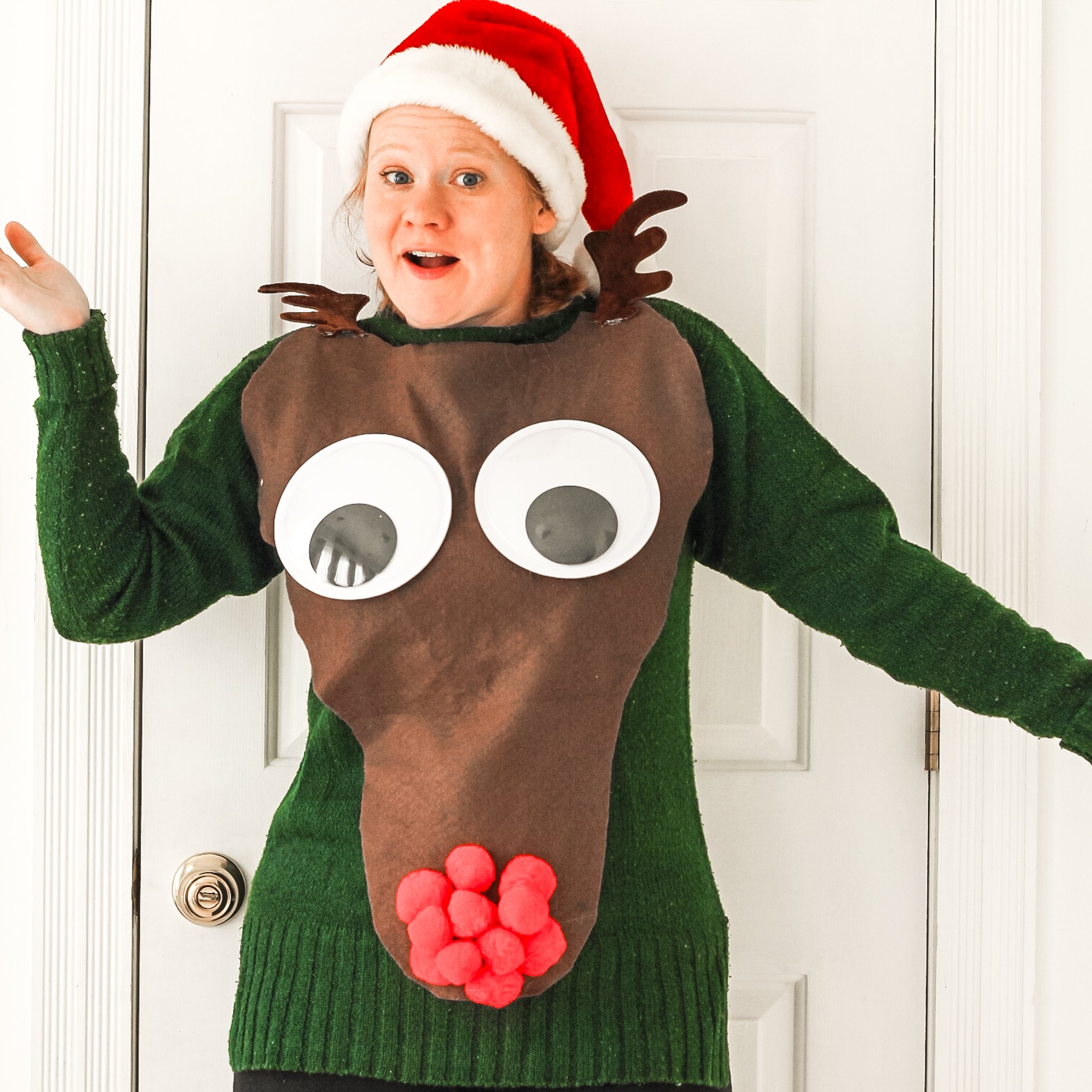 Finished Rudoph sweater