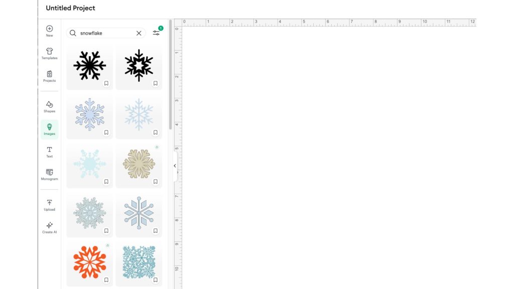 Searching for snowflake images