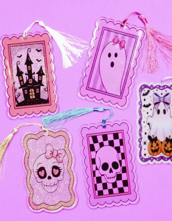 Sublimation acrylic bookmarks.