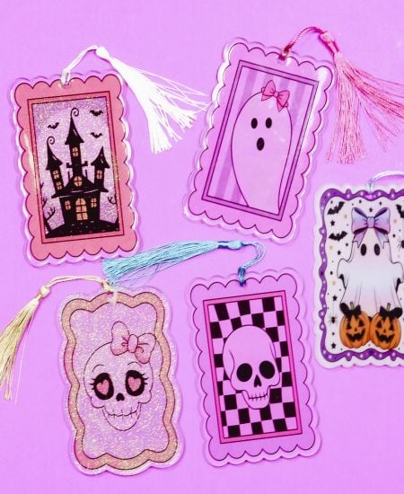 Sublimation acrylic bookmarks.