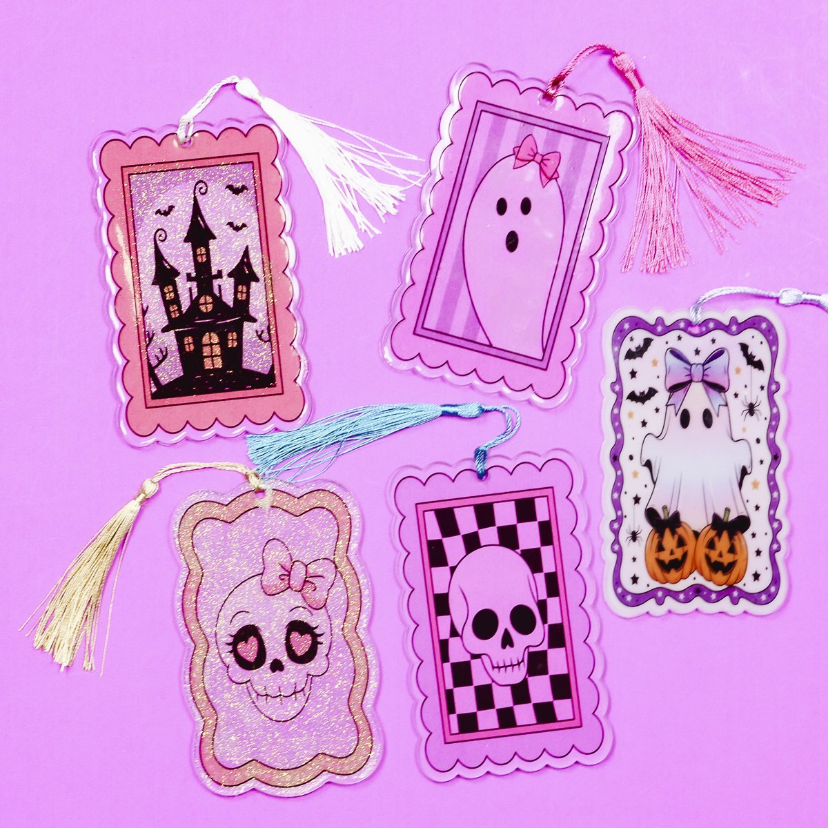 Sublimation acrylic bookmarks.