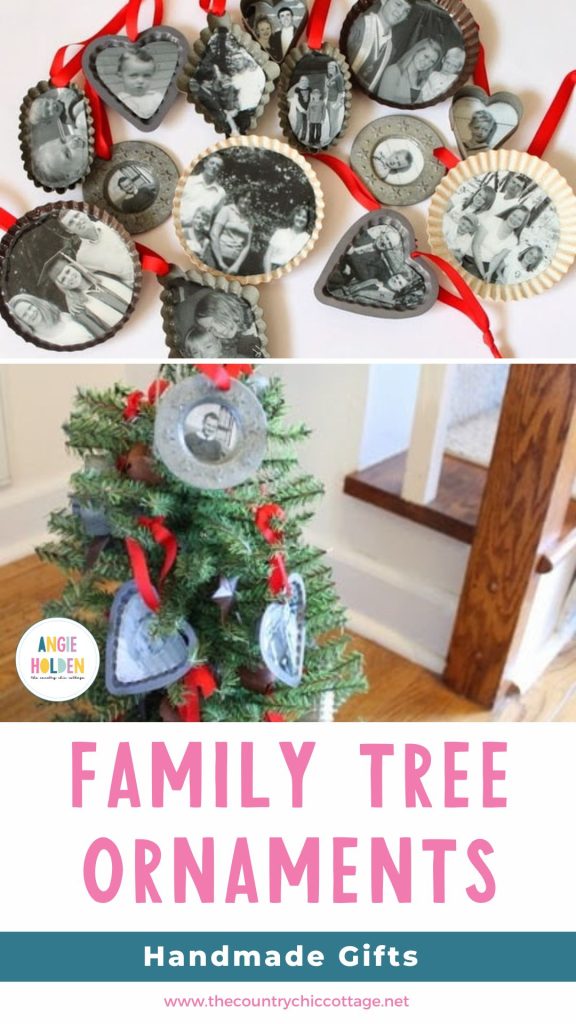 Turn family photos into handmade ornaments