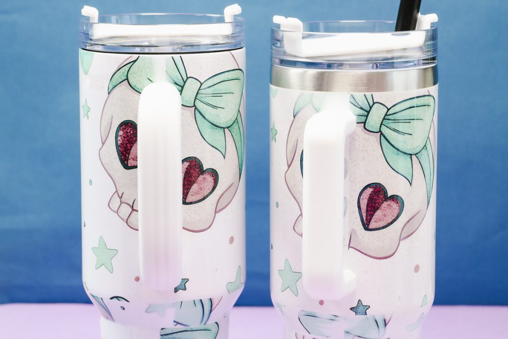 40-ounce tumblers with handles replaced.