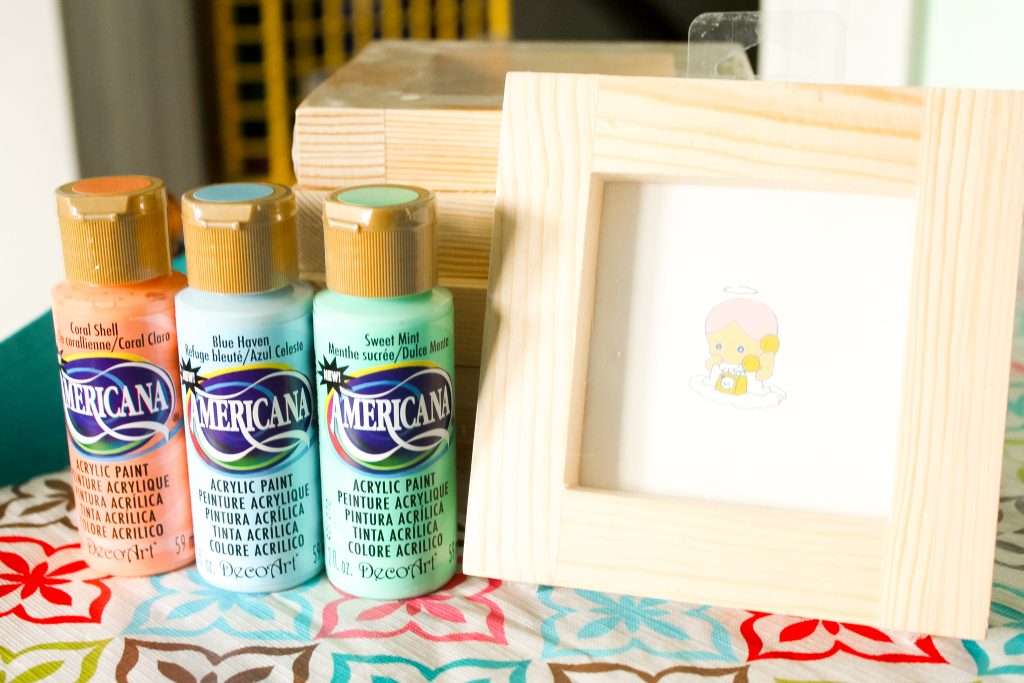 paint and wood frame