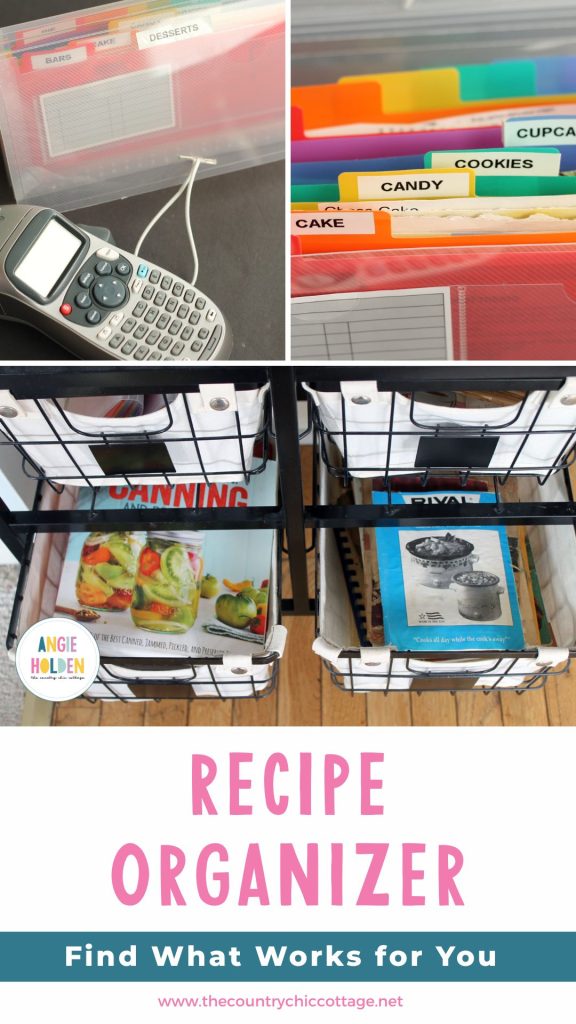 Different types of recipe organizers