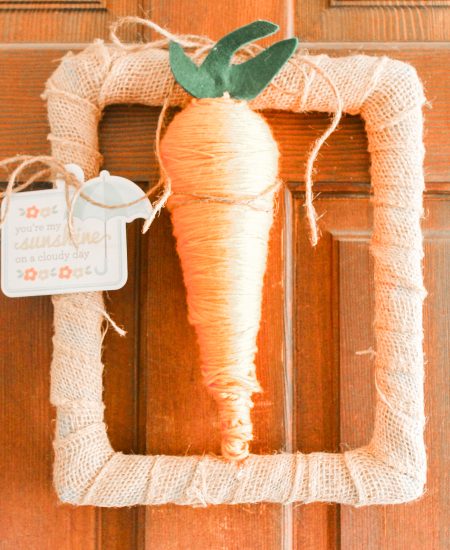 Carrot wreath to celebrate spring