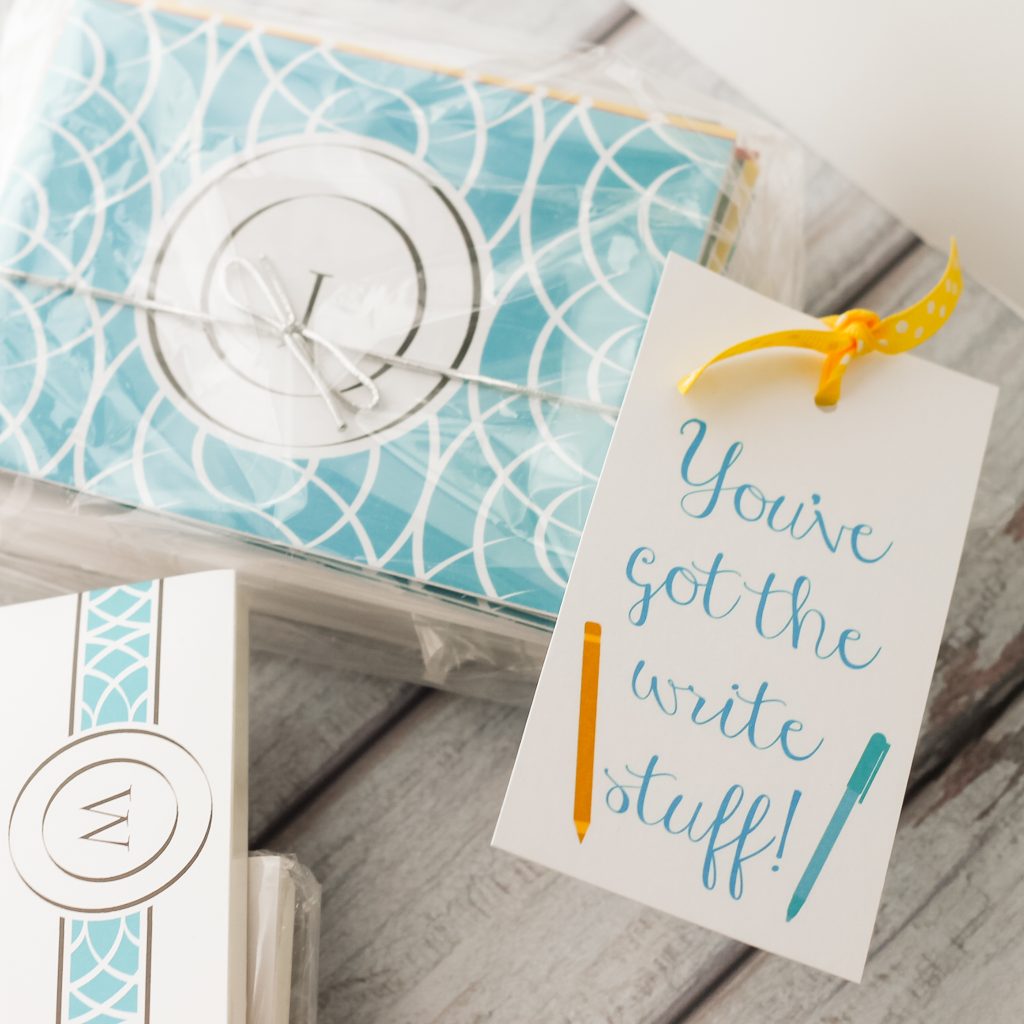 You've got the write stuff gift tag
