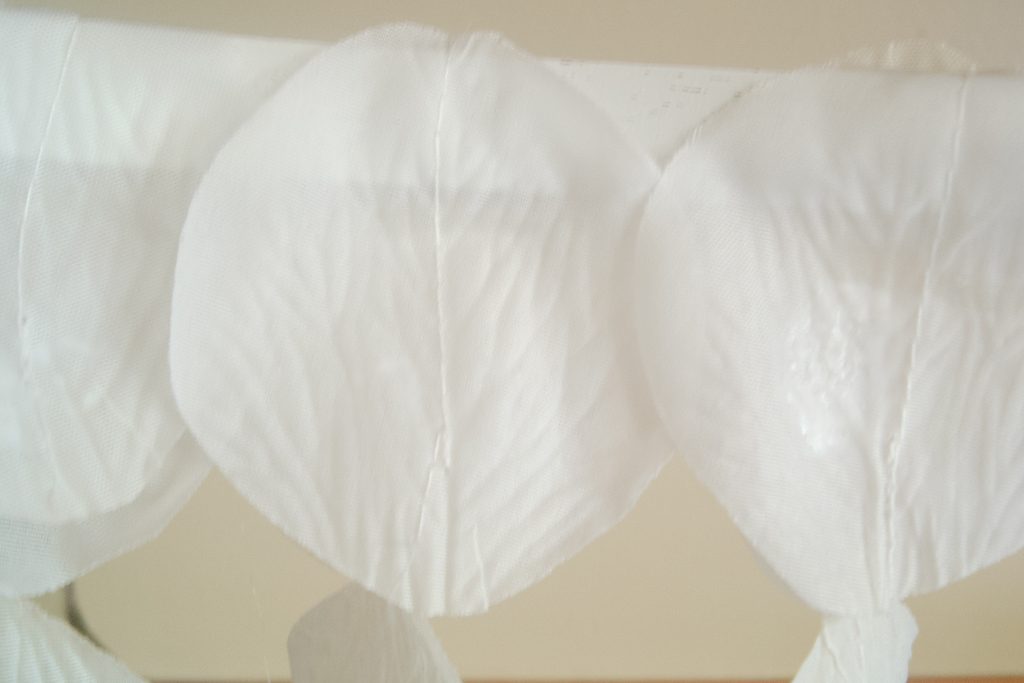 Petals on a painted hoop