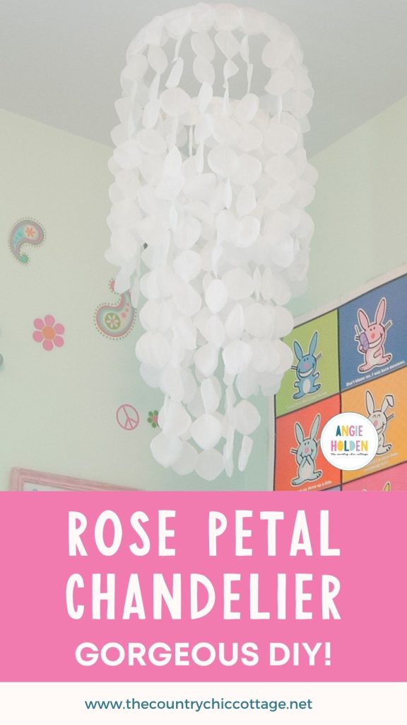Rose petal chandelier