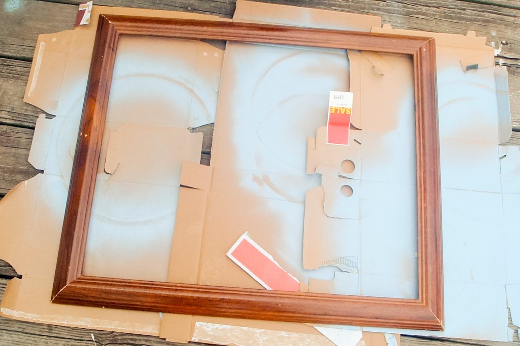 Thrifted frame ready for paint