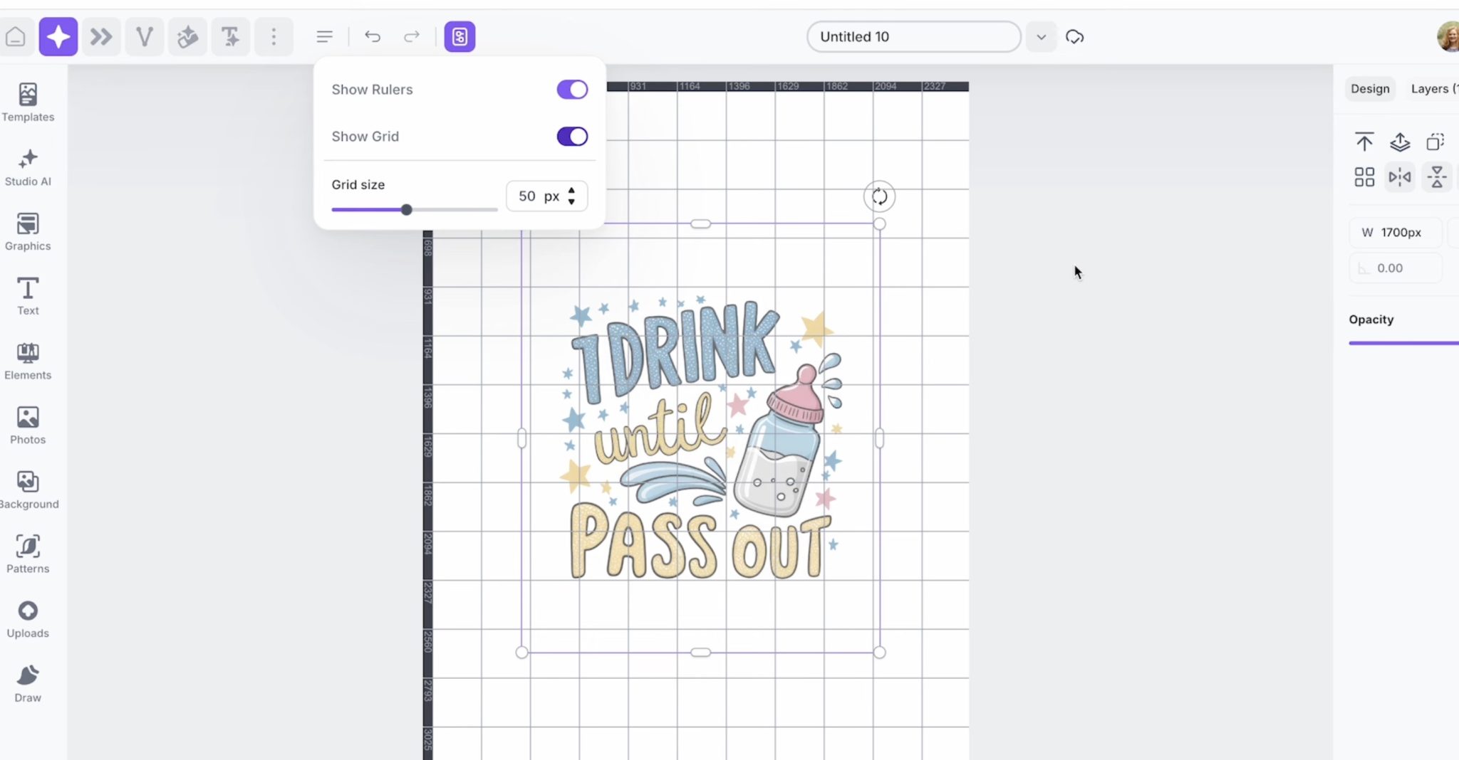Upload image to Creative Fabrica Studio.