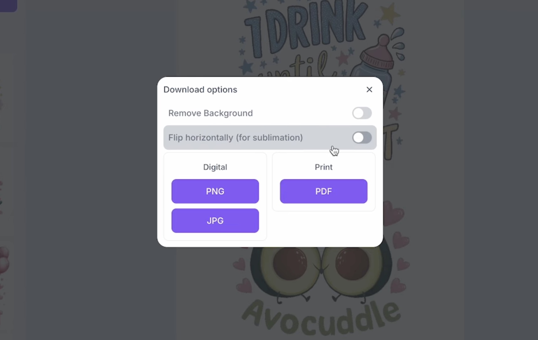 Download design and don't forget to mirror the image.