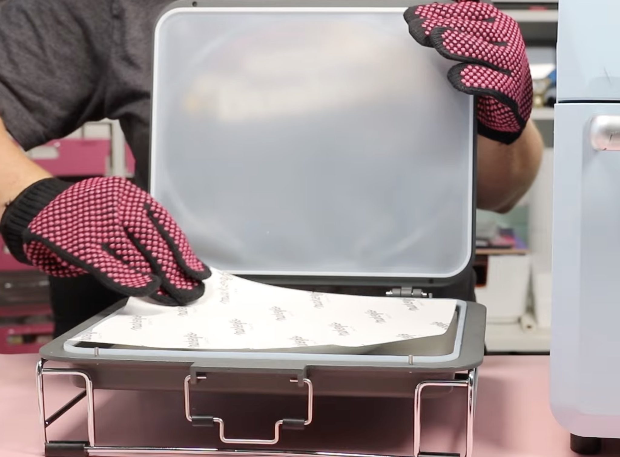 All over print design on sublimation plate.