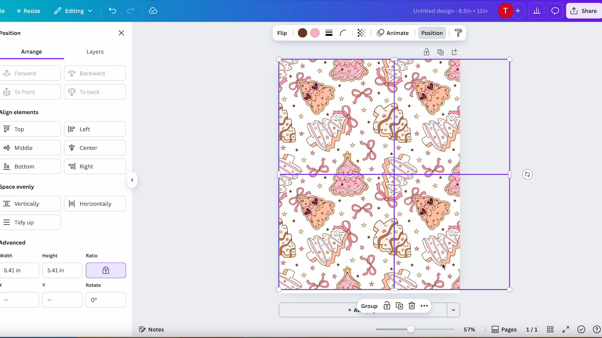 duplicating design in canva