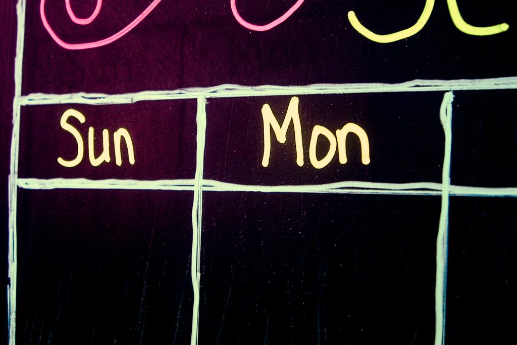 Lines drawn with chalk markers