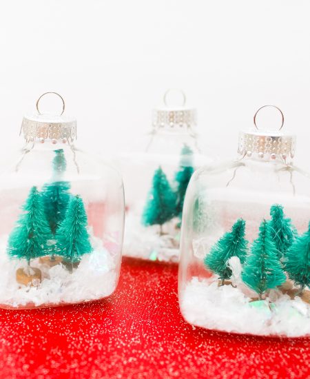 Mini snow globe ornaments