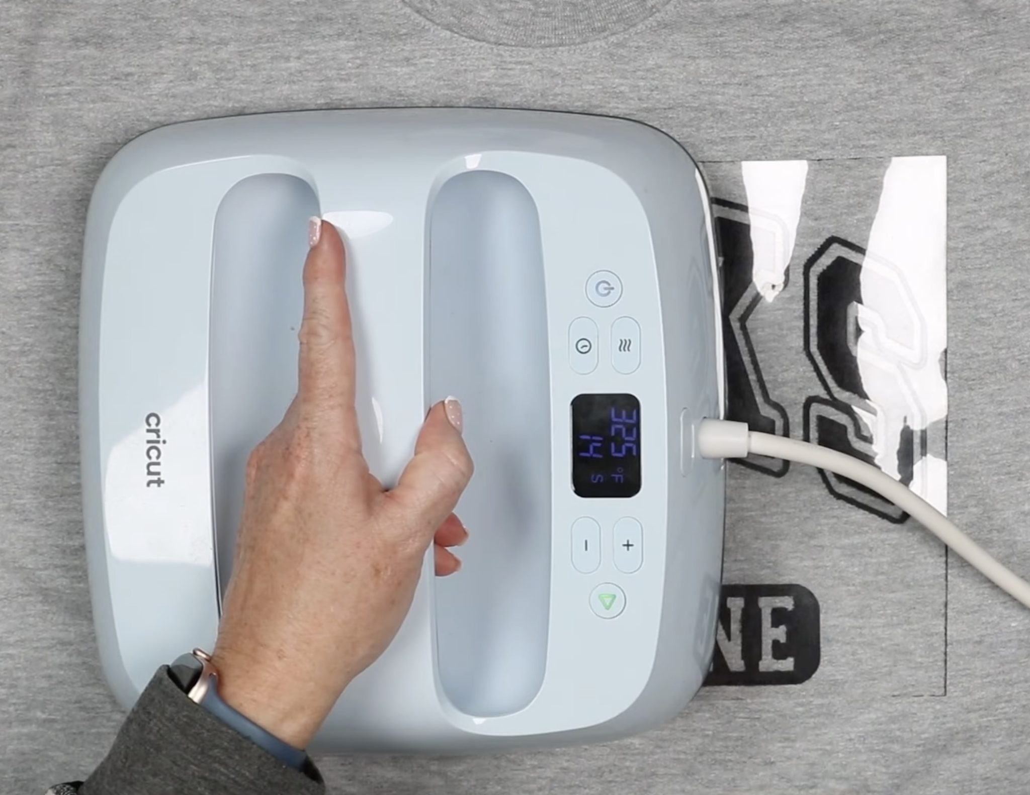 Press design in multiple parts.