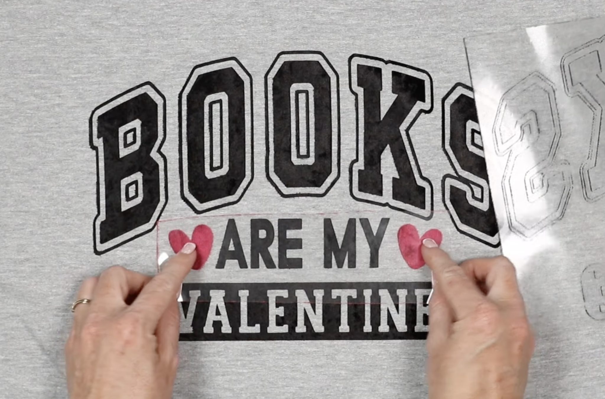 Add red layer to sweatshirt.