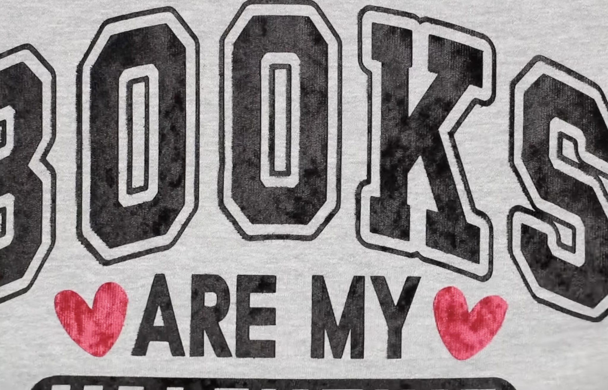 Close up of red and black Lush HTV.