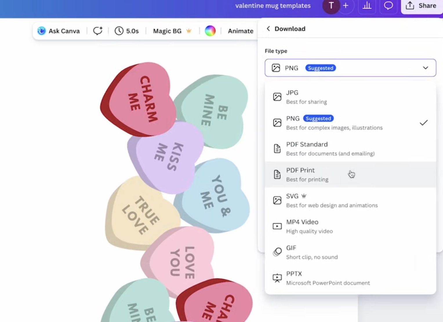 Change download setting to PDF Print.