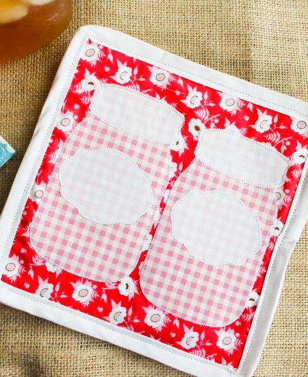 adorable mason jar pot holder