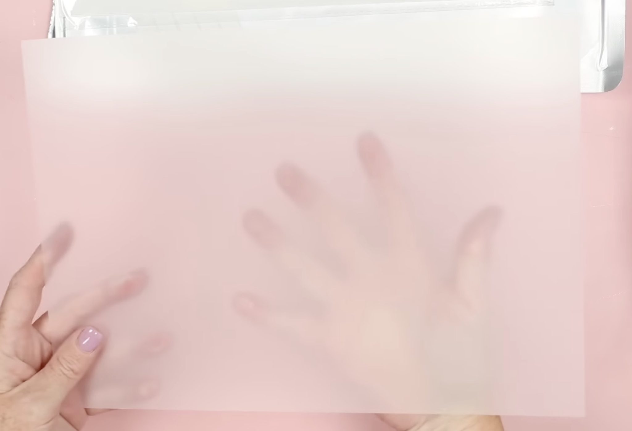 Sublimation film out of packaging.