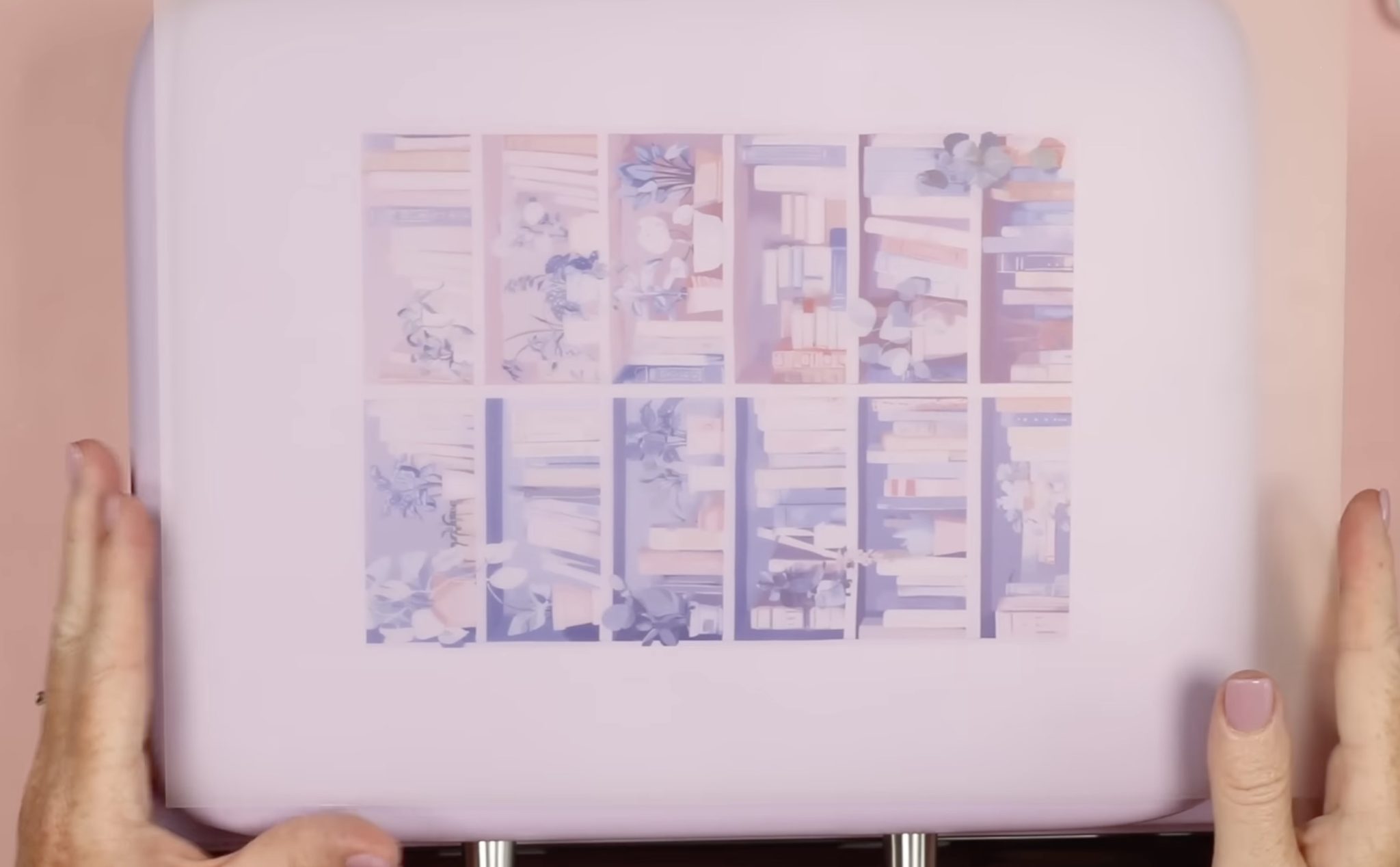 Place the film on top of the heat press to dry.