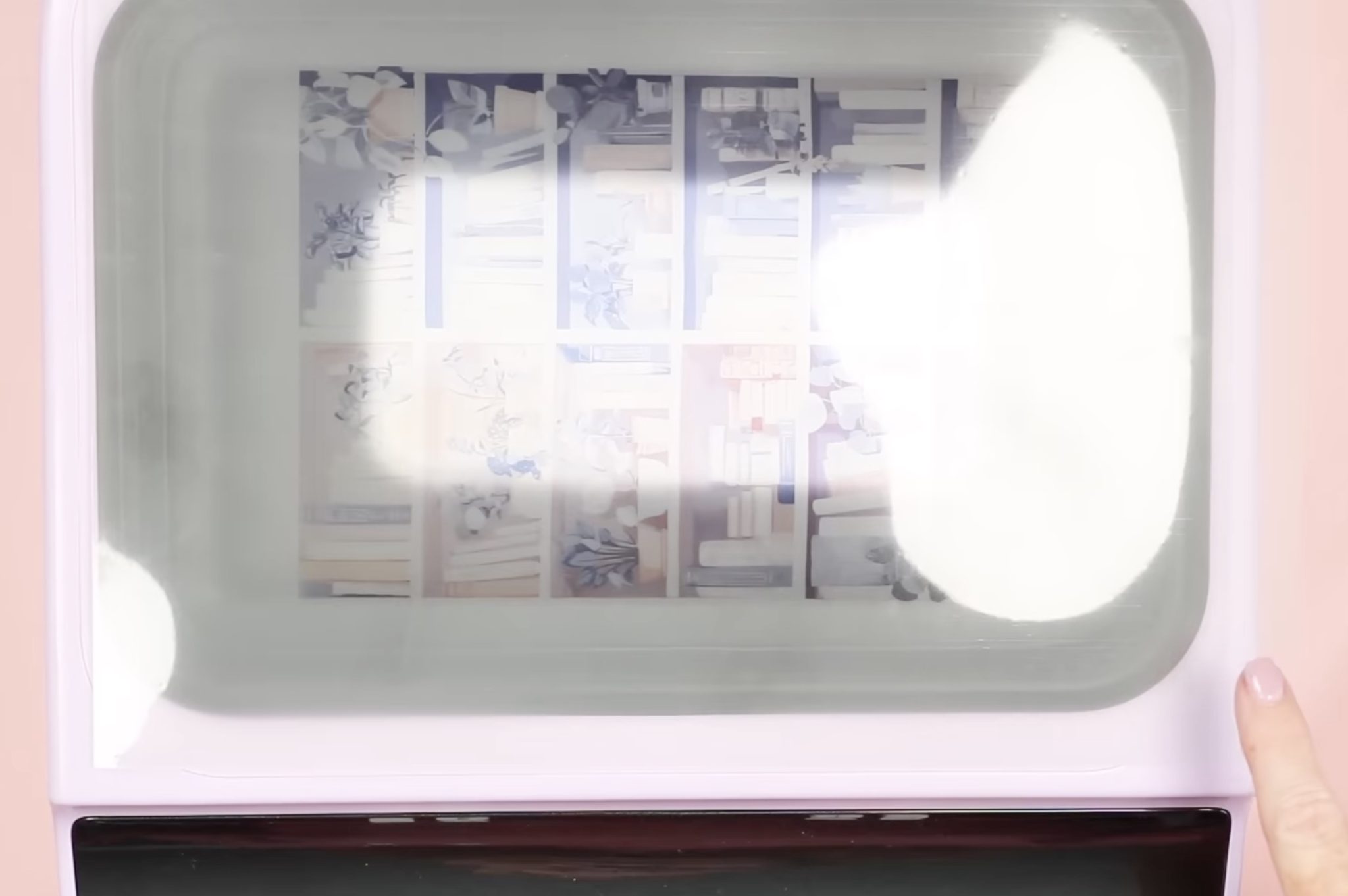 Locate film on top of phone case.