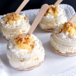 individual pineapple cheesecakes in jars