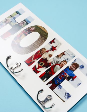 Finished sublimation hanging organizer.