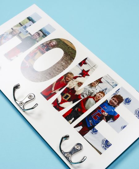 Finished sublimation hanging organizer.