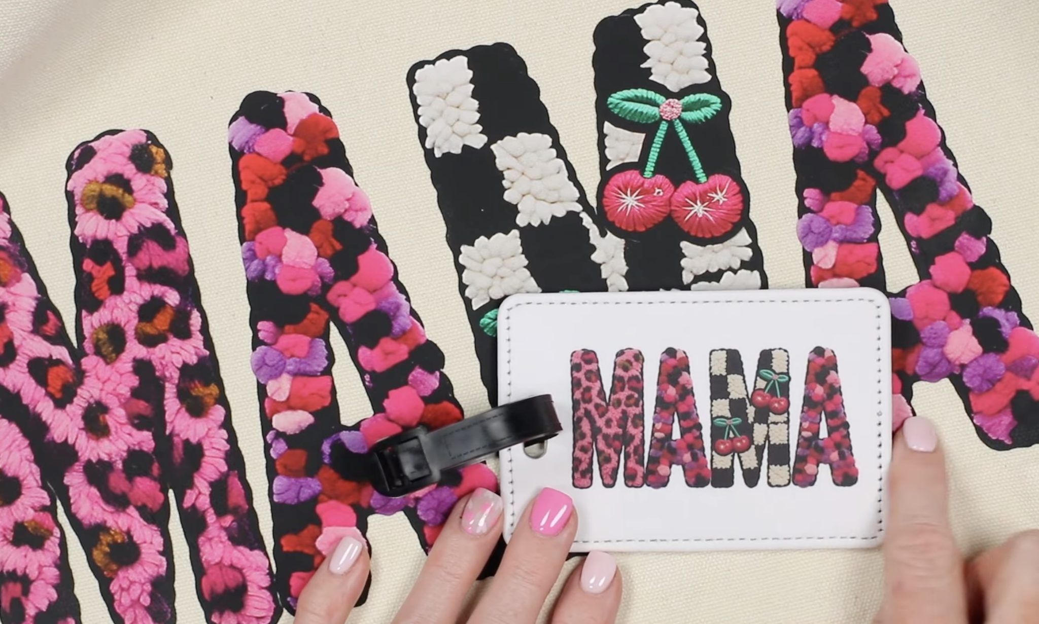 Comparing Mama DTF and sublimation designs.