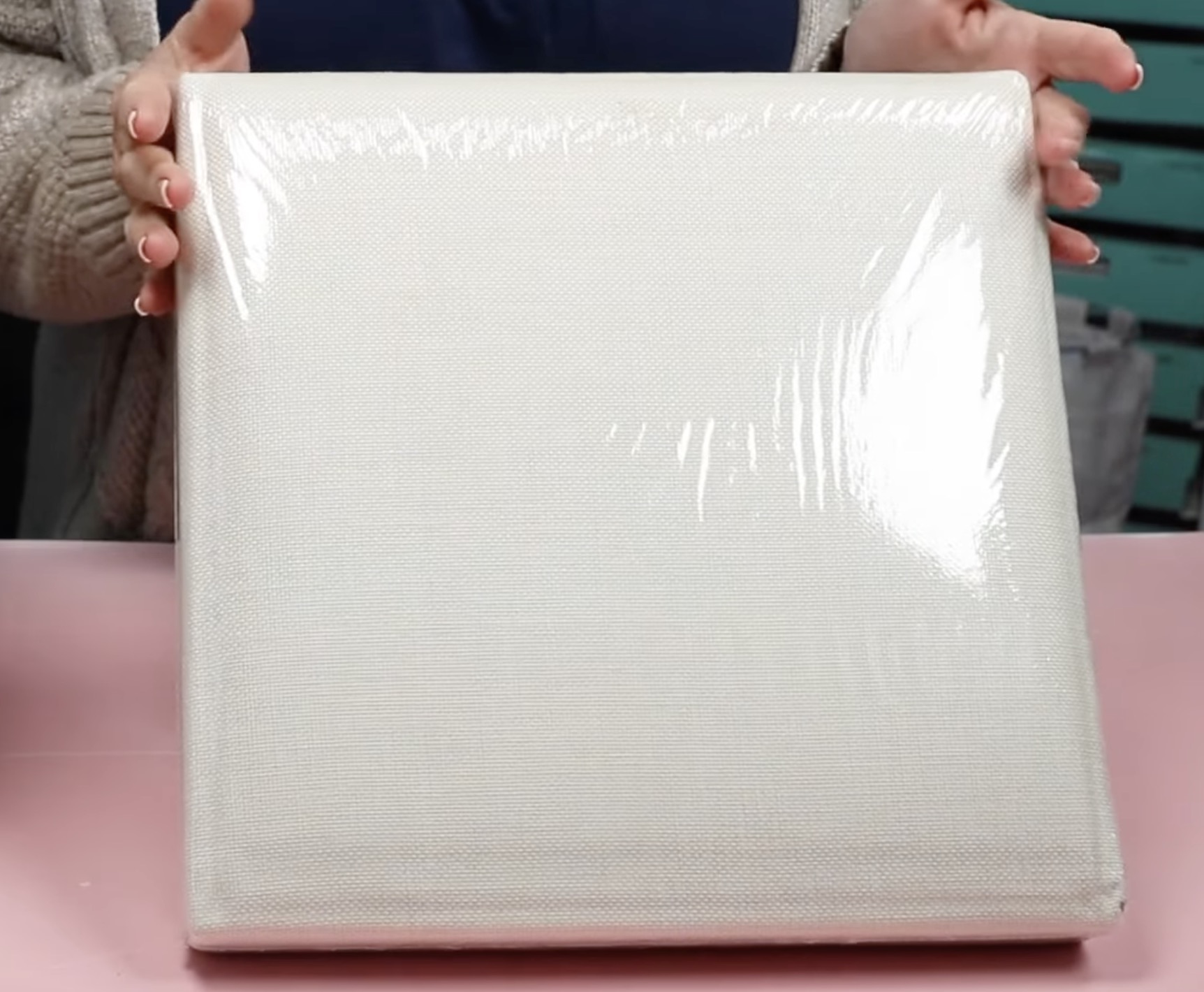 Sublimation organization bin in packaging.