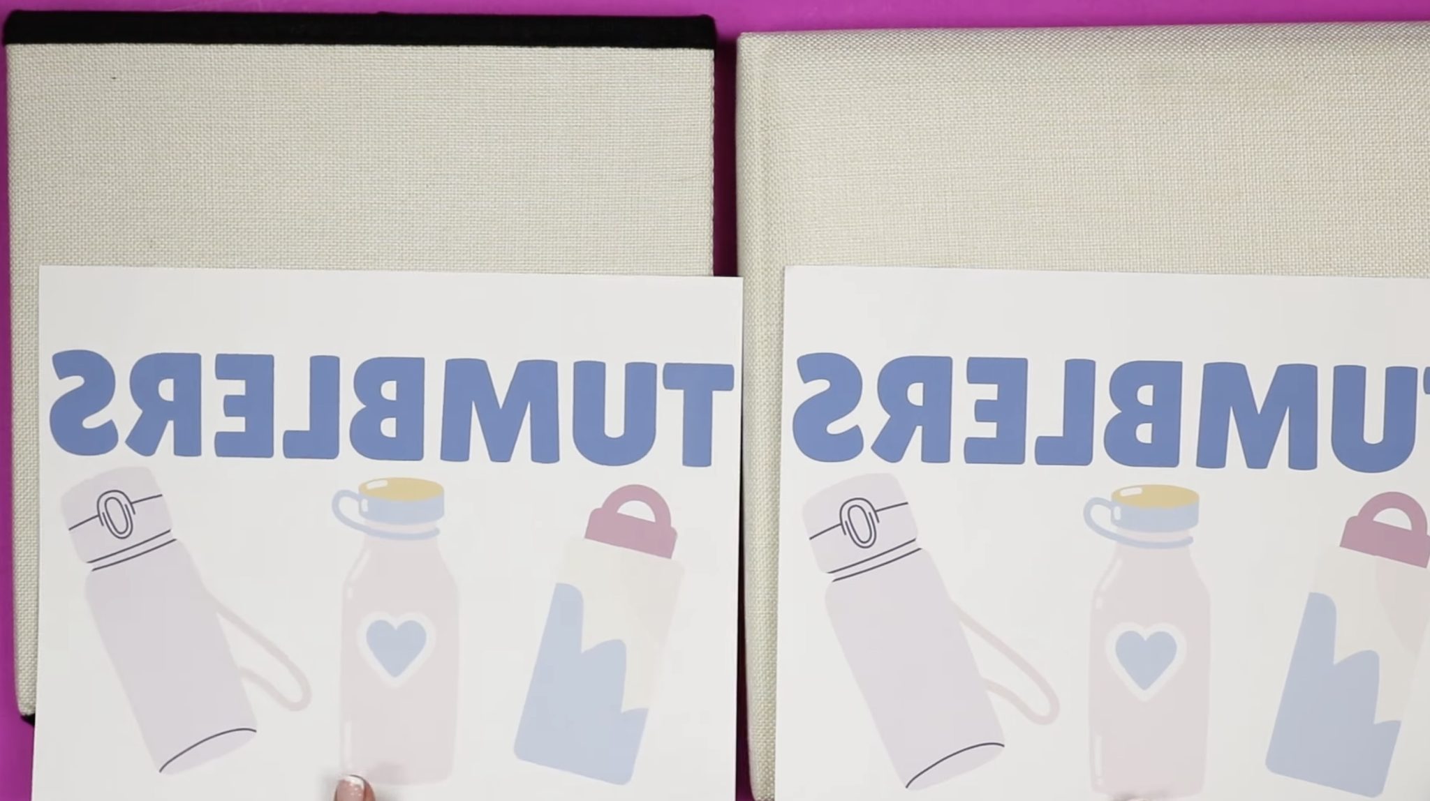 Print multiple copies of the design for the front or the back.