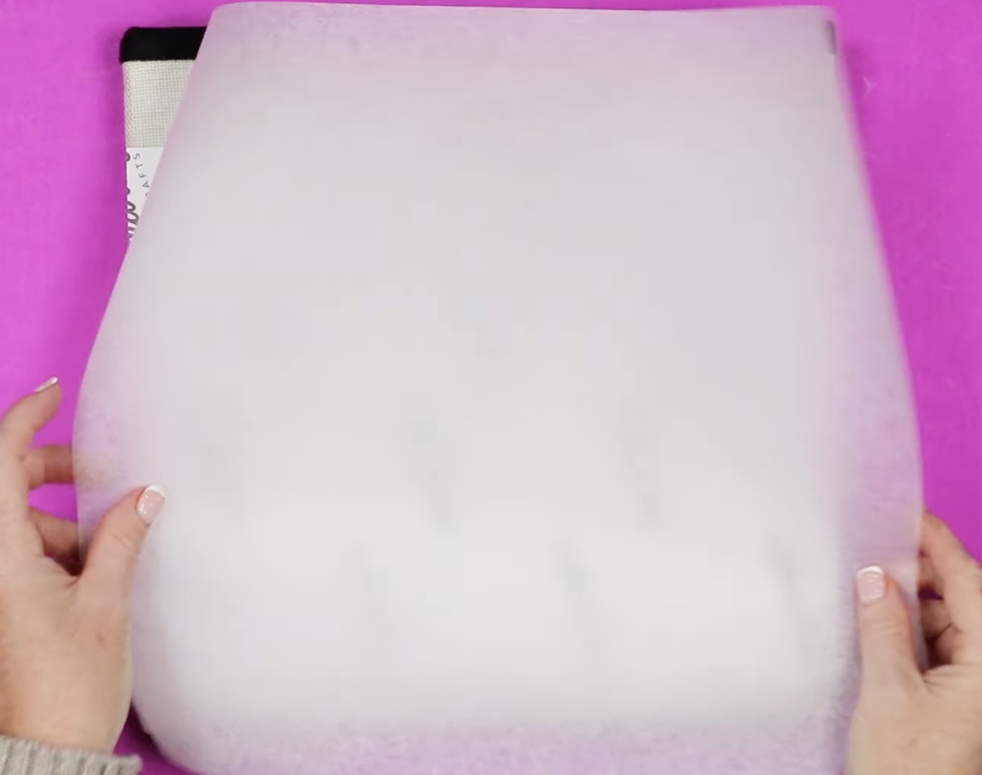 Cover with protective paper.