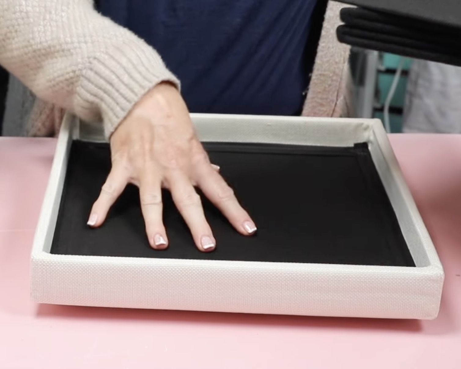 Lid of sublimation organization bin.