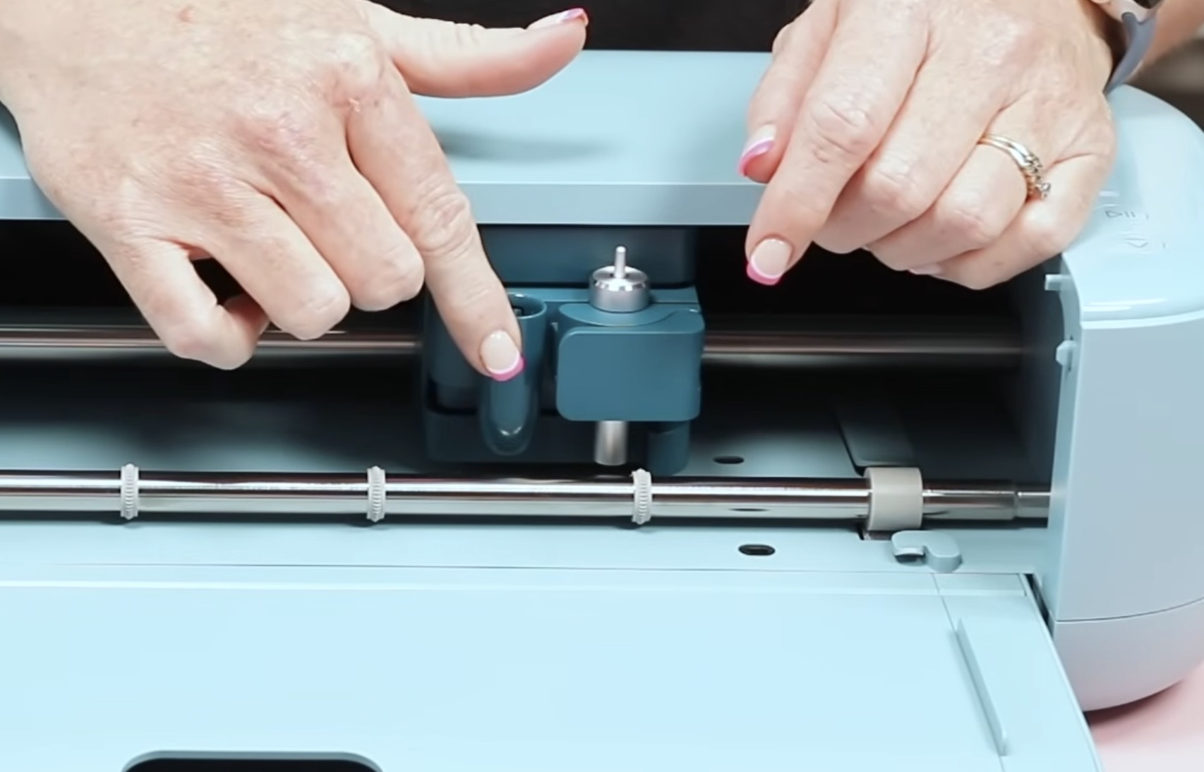 Close up look at the Drop In Pen Holder.