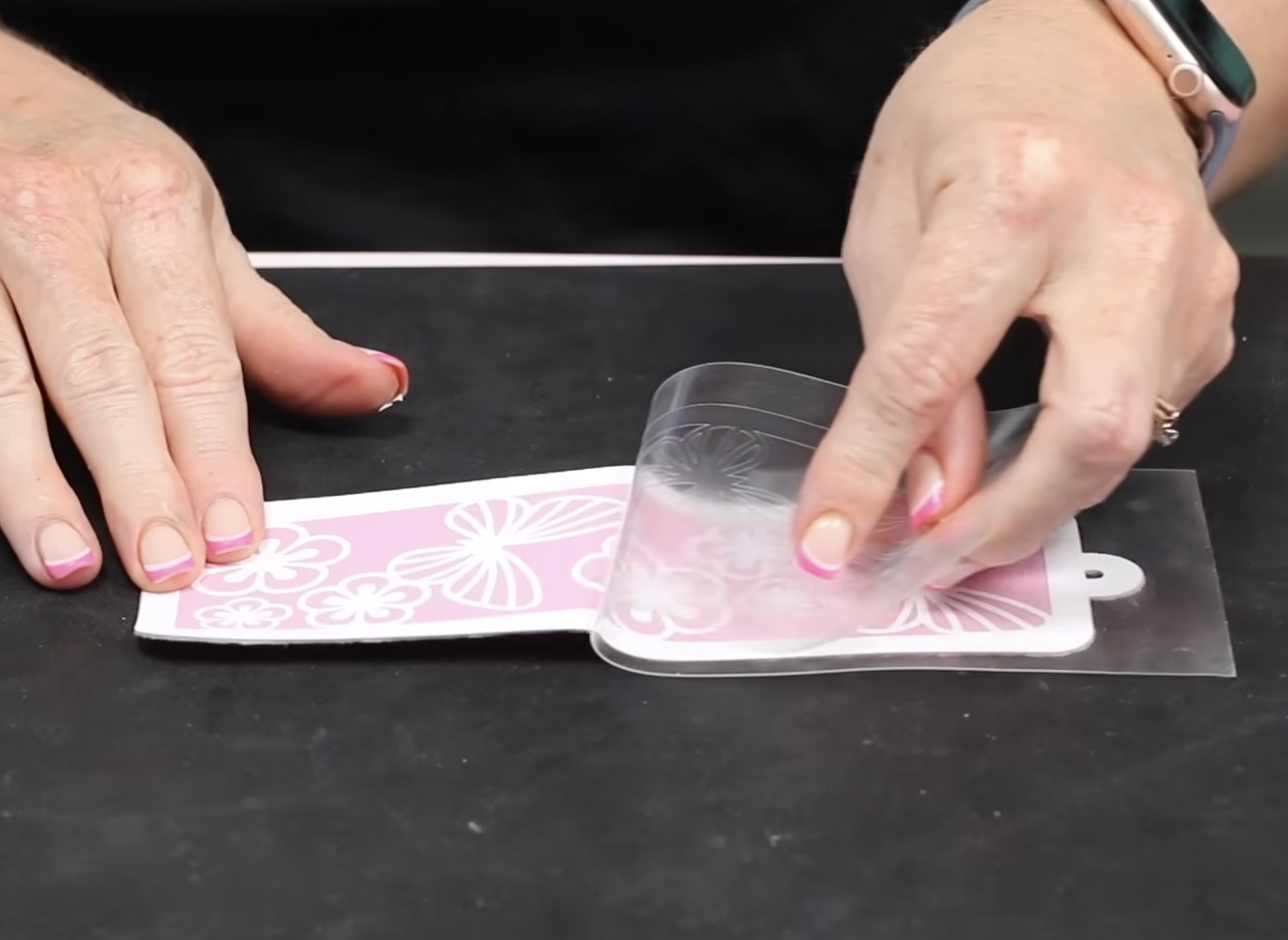 Remove carrier sheet.