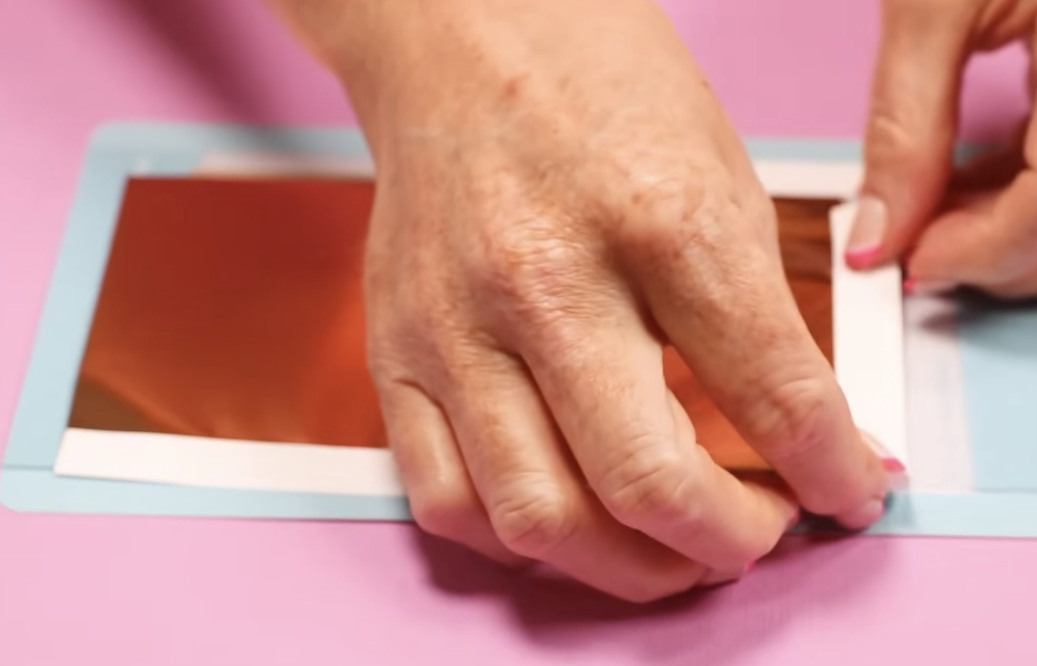 Place foil on top of insert card.