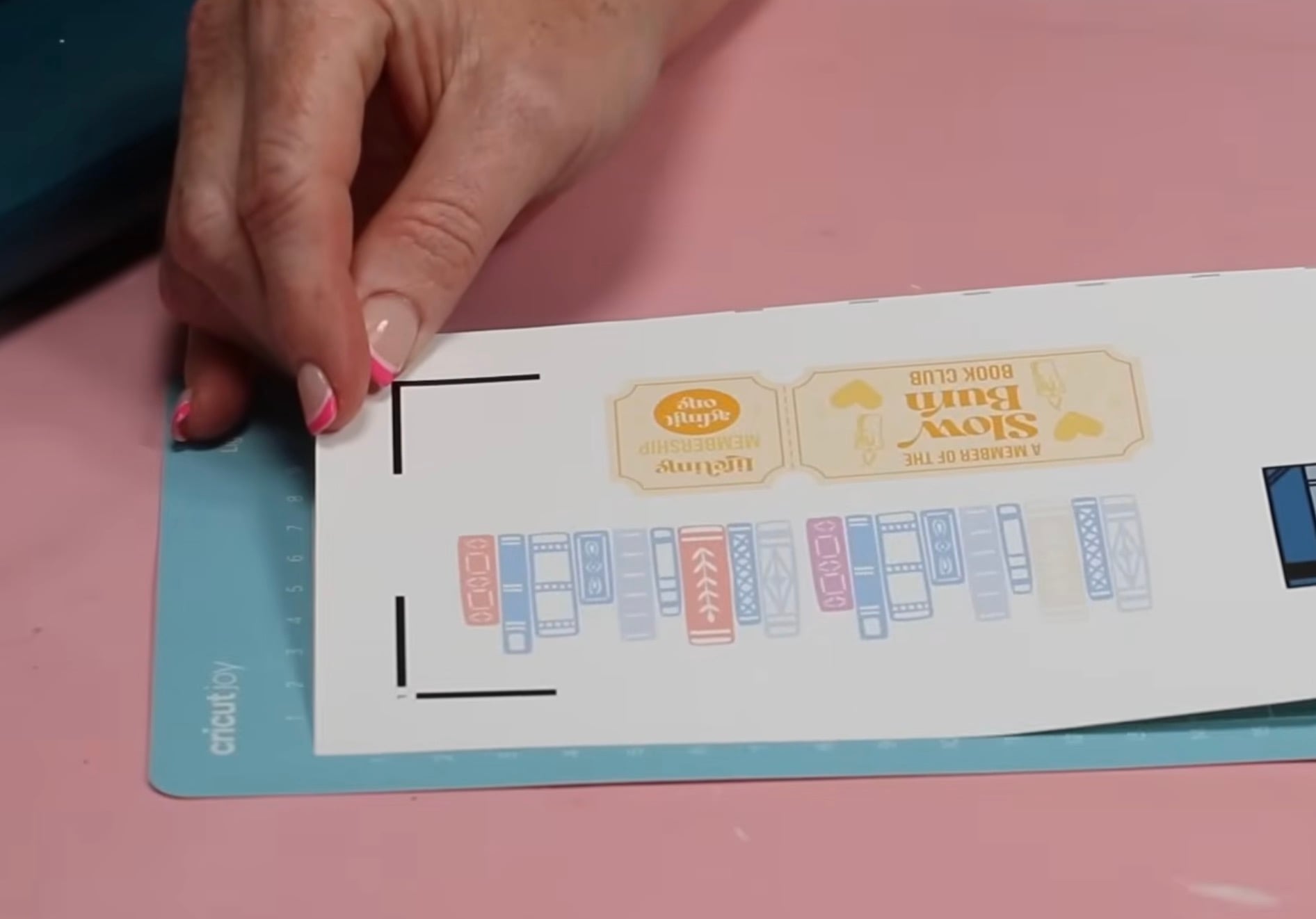 Place print on cutting mat.