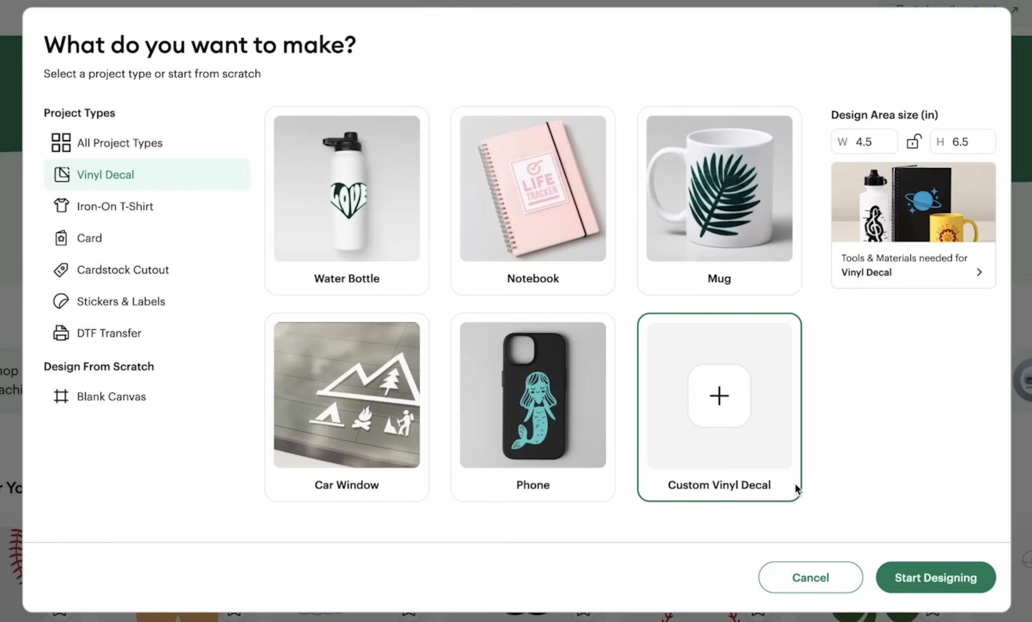 Design Space - vinyl decal.