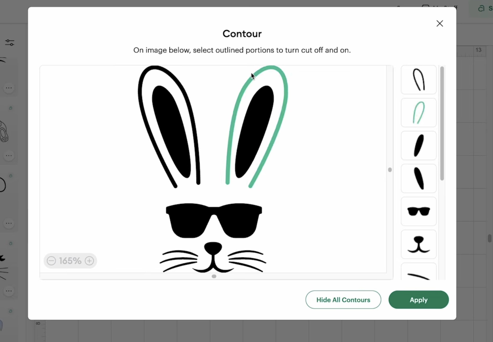 Use the contour tool to remove elements you don't want.