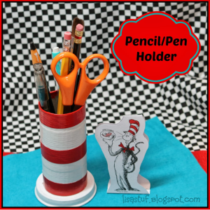 Dr. Seuss Cat-in-the-Hat PenPencil Holder by Stuff-n-Such By Lisa