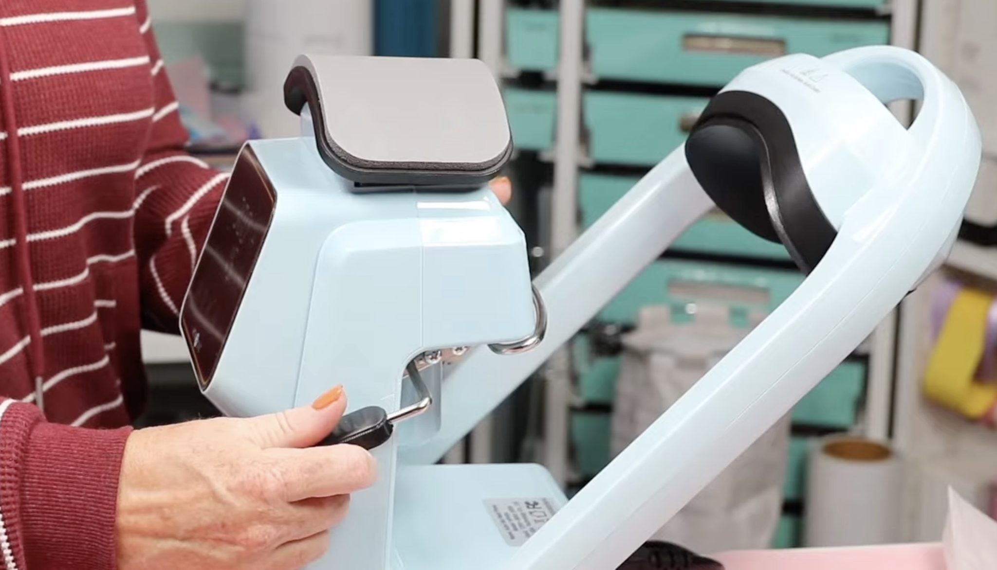 HTVRont Auto Hat Press lever.